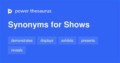 shows thesaurus|Shows synonyms .
